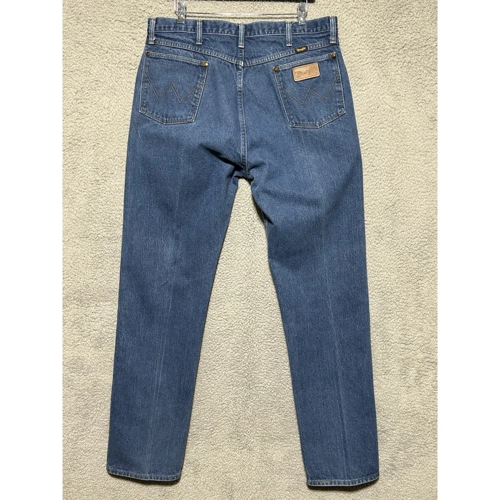 Vintage Wrangler Jeans Mens 40X36‎ Blue 13WMZ Cowboy Cut Heavyweight Denim USA